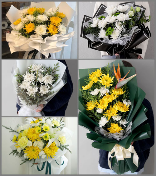 陕西渭南市临渭区丰原镇白事花束代送
